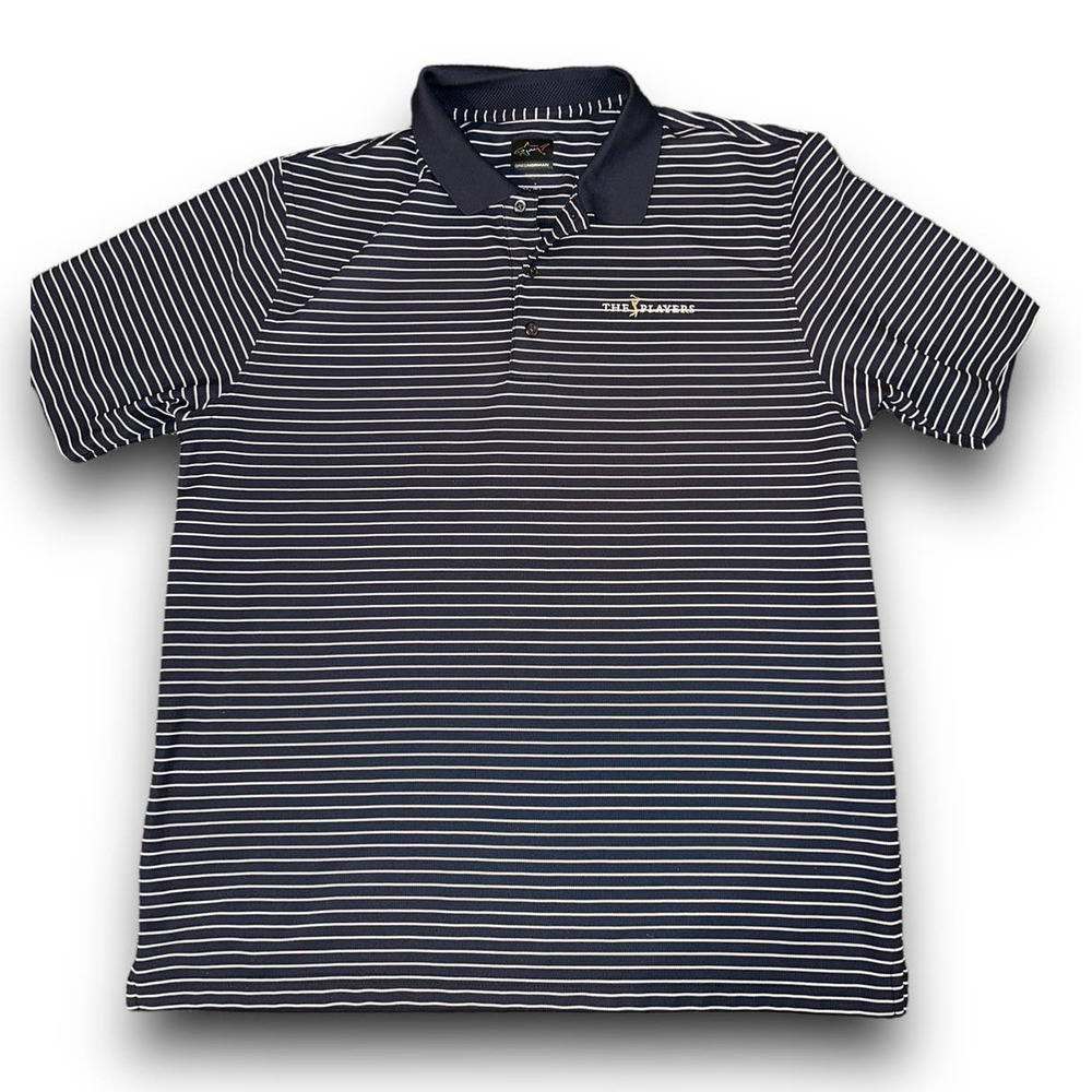 Greg Norman Navy Blue The Players Golf Polo - Size‎ Large - Picture 2 of 5